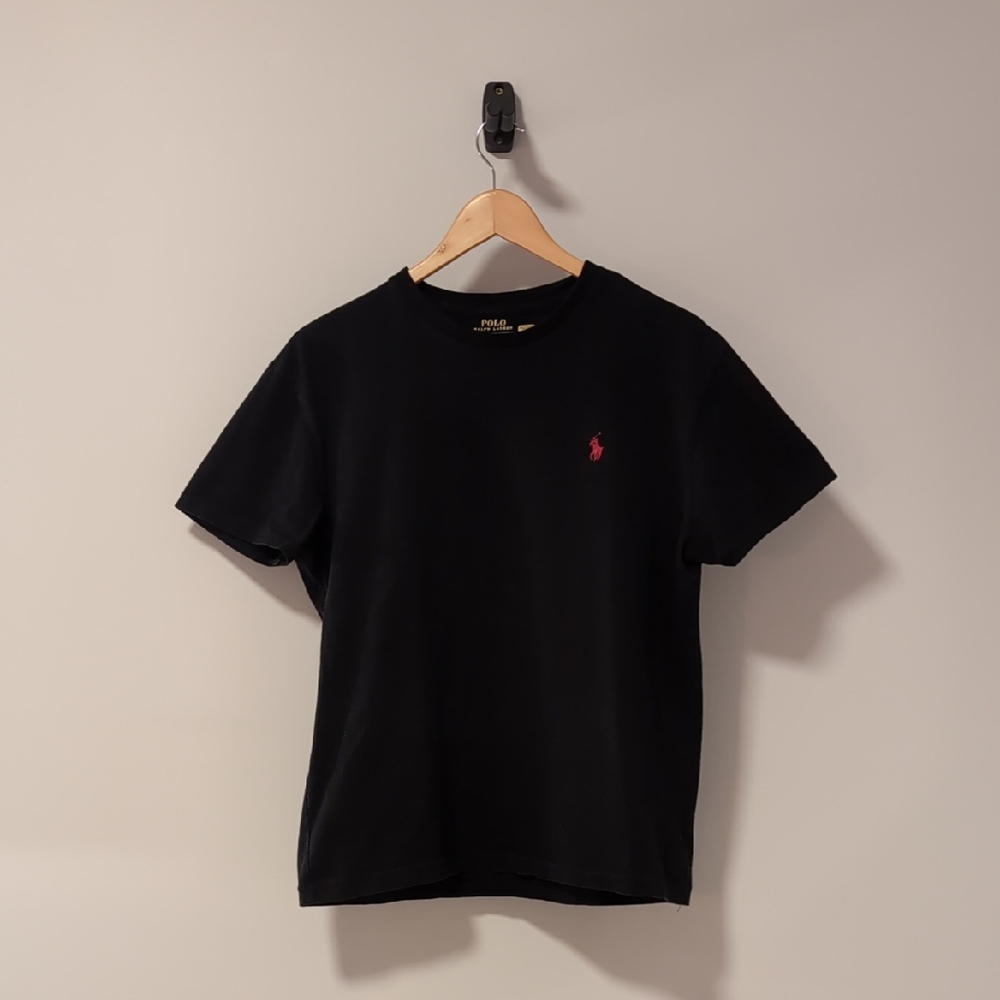 Black Polo by Ralph Lauren Jersey Crew-Neck T-Shirt Size Small